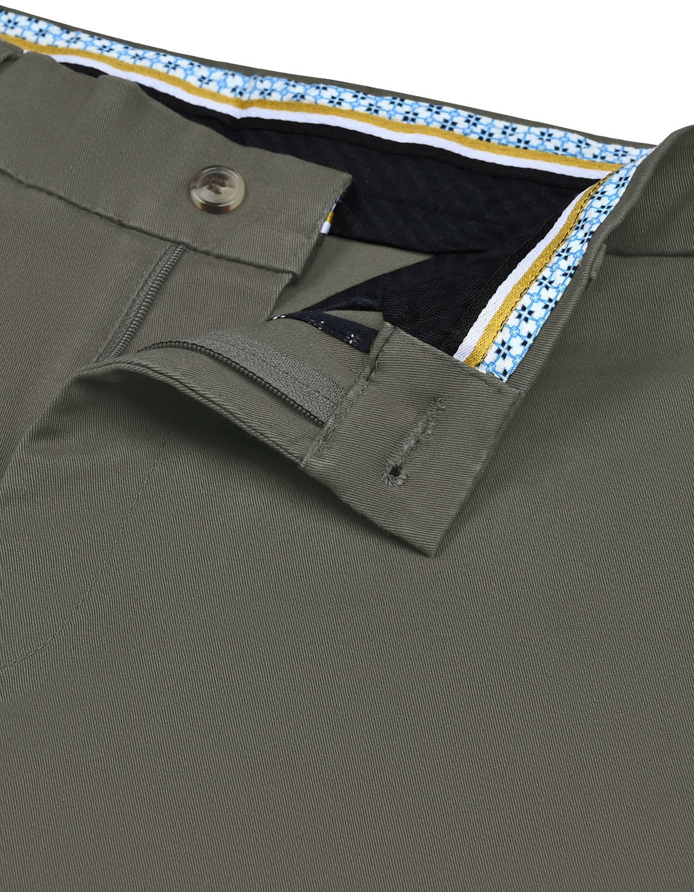 Olive Classic Fit Cotton Trouser FTC2525C-32