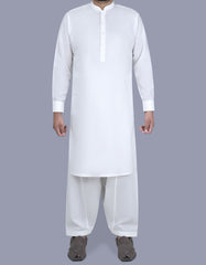 Off White Plain Kameez Shalwar KS2516-4R-XS