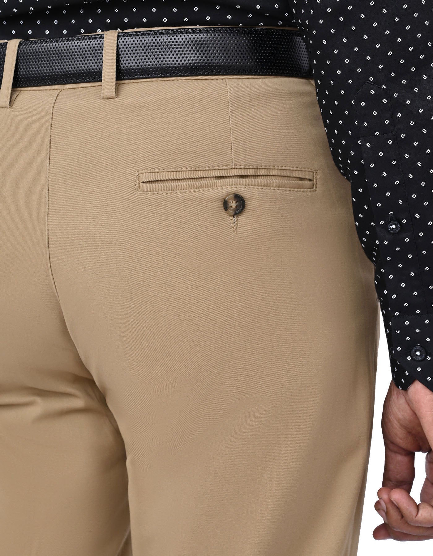 Khaki Smart Fit Cotton Trouser FTC2532S-38