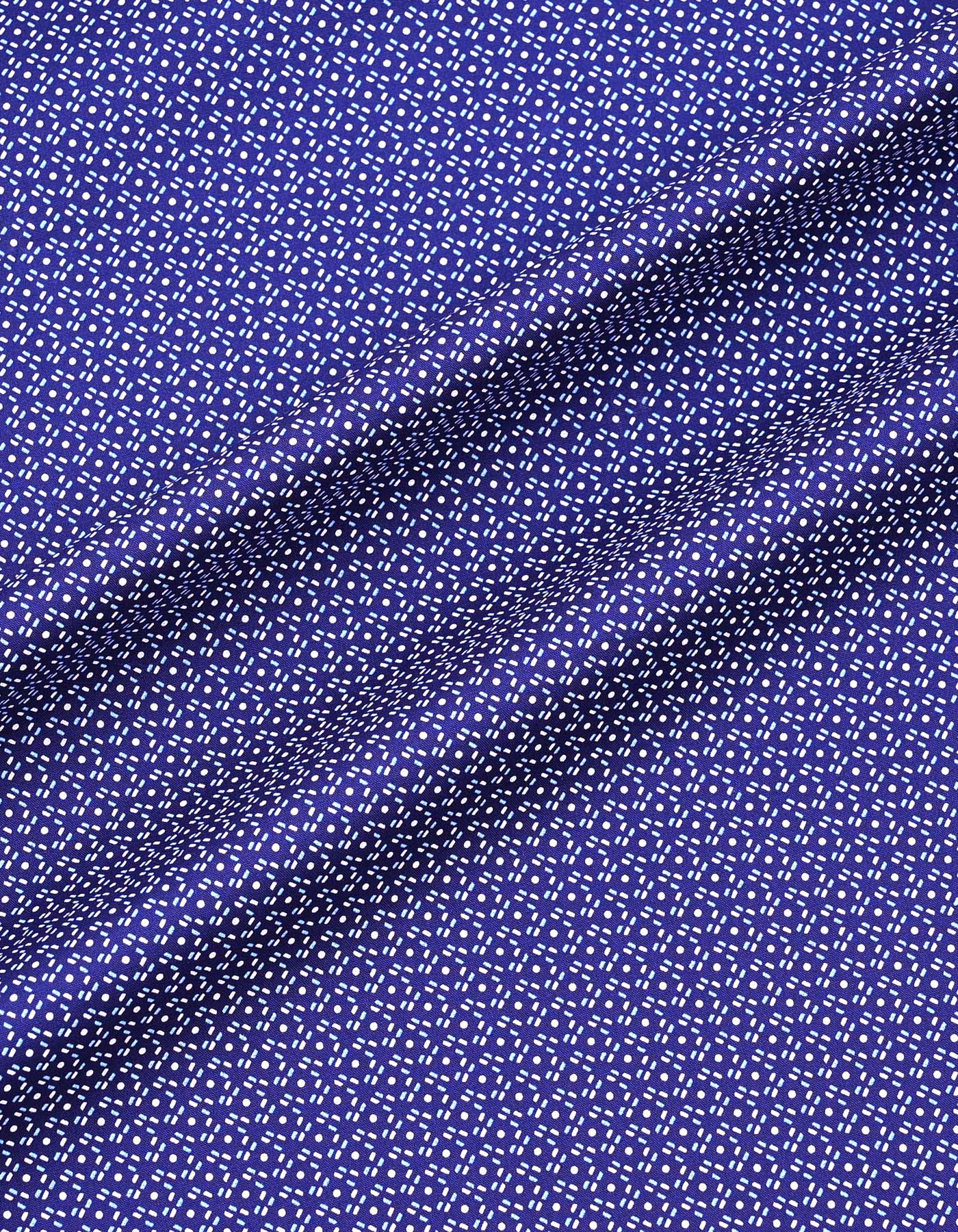 Printed D Blue Classic Fit Shirt FS868RF-16