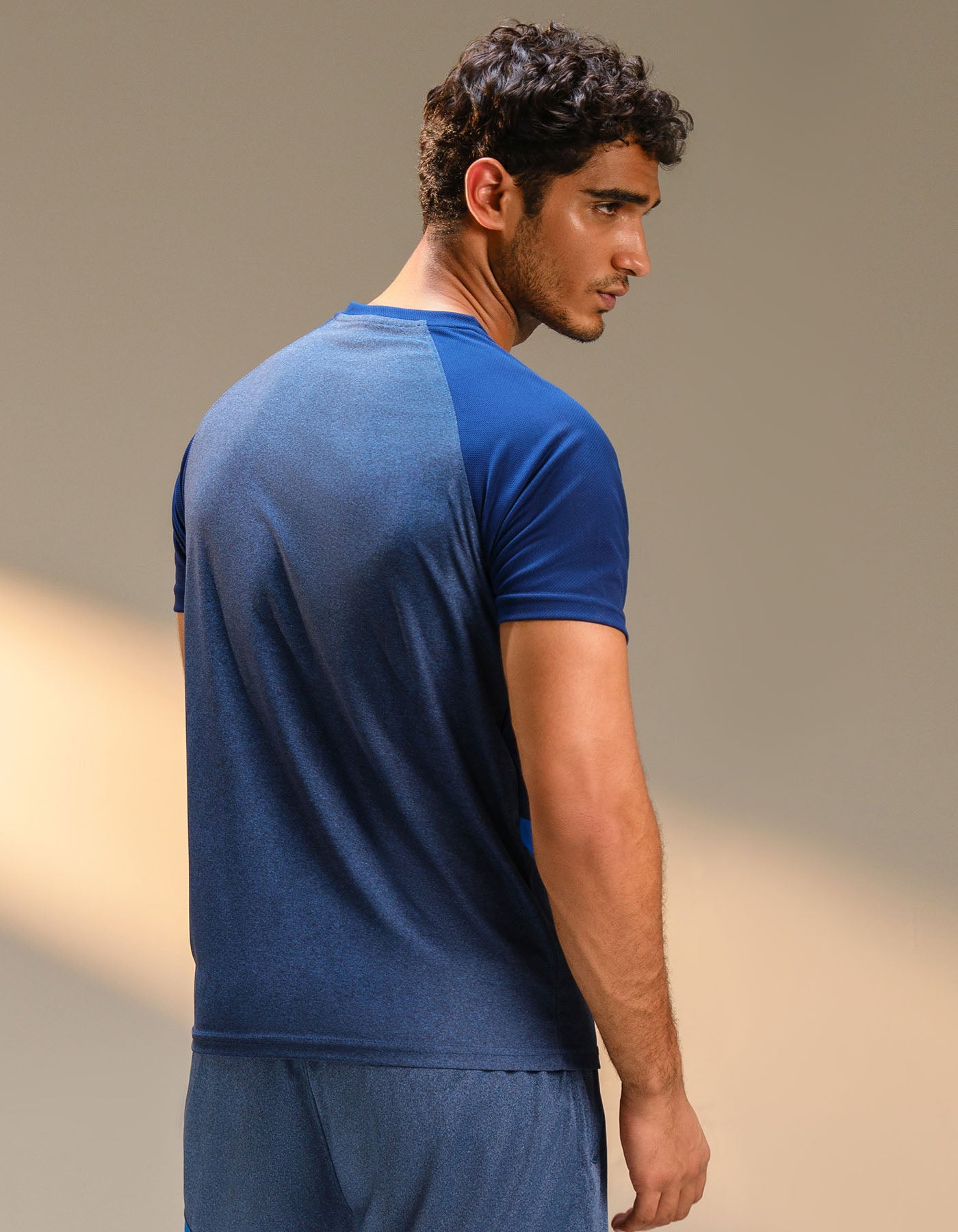 Navy Half Sleeves Gym Tee FGT2408-L