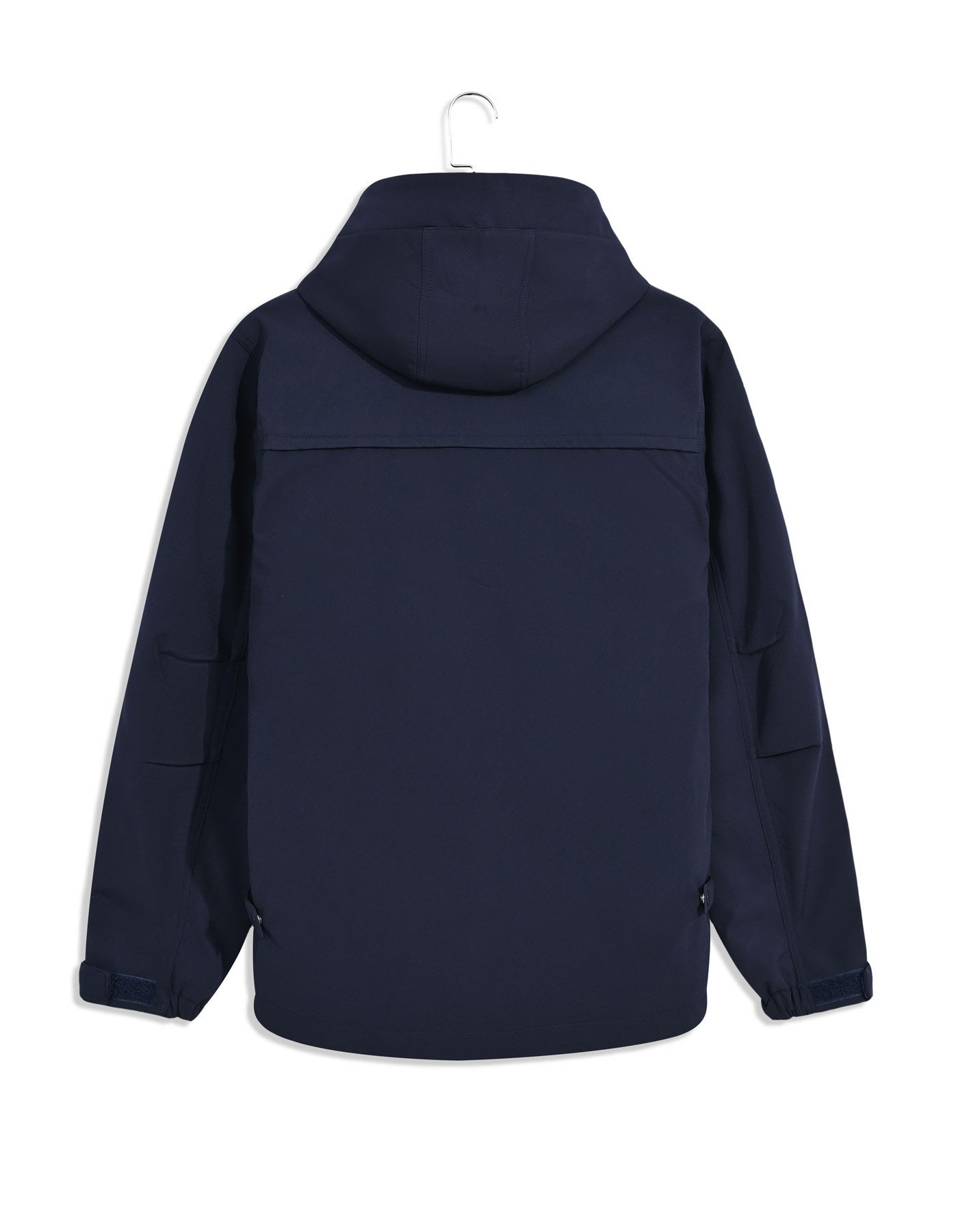 Navy Plain Hooded Puffer Jacket