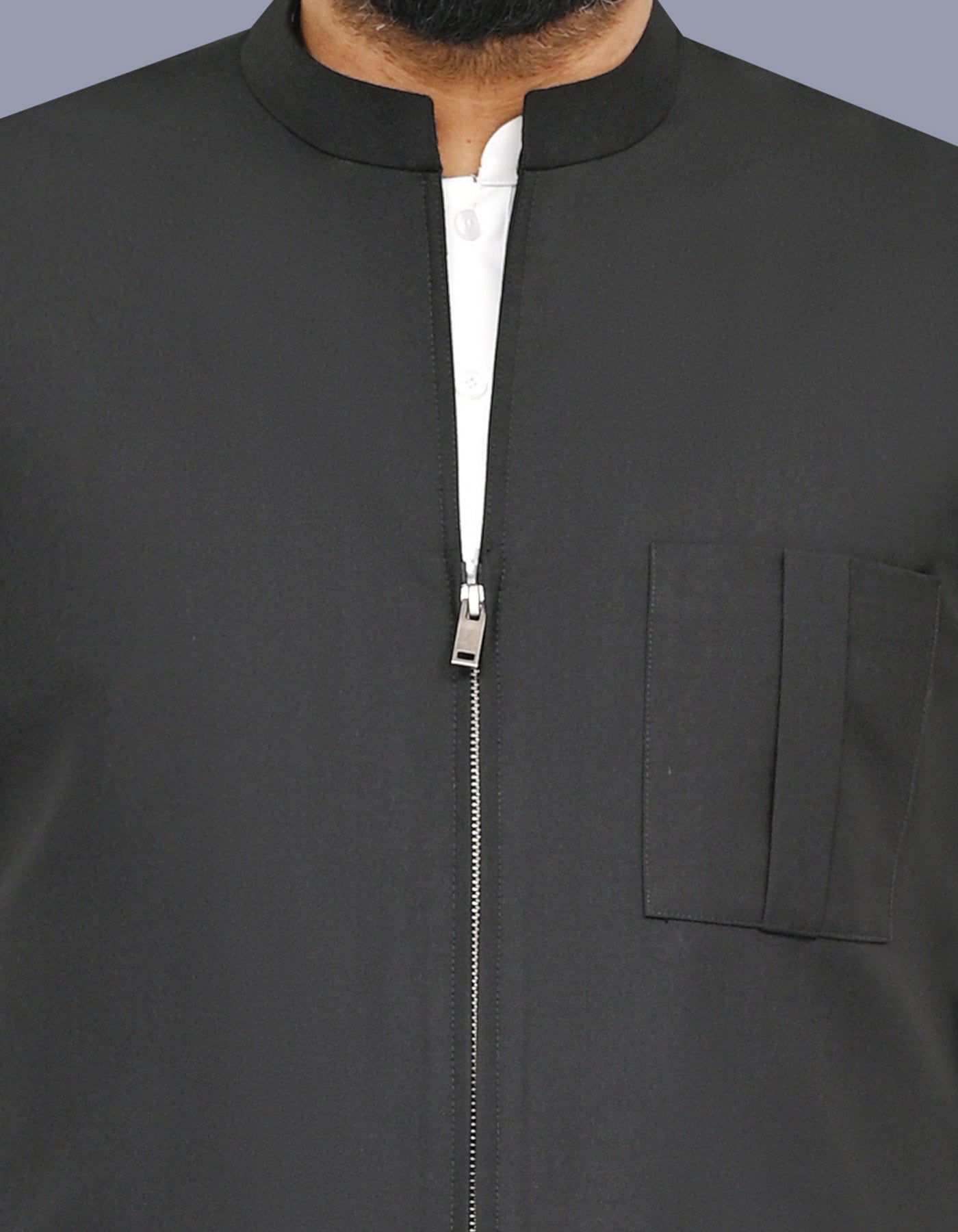 Black Plain Waist Coat WC2623C-36