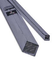 Grey Self Plain Tie