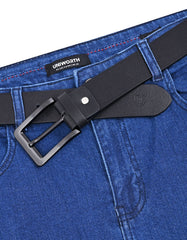 Casual Belt Pin Buckle Black BTC2609 Uniworth Single Side BTC2609-38