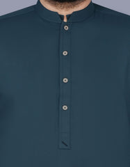 Teal Plain Kameez Shalwar KS2517-3S-S