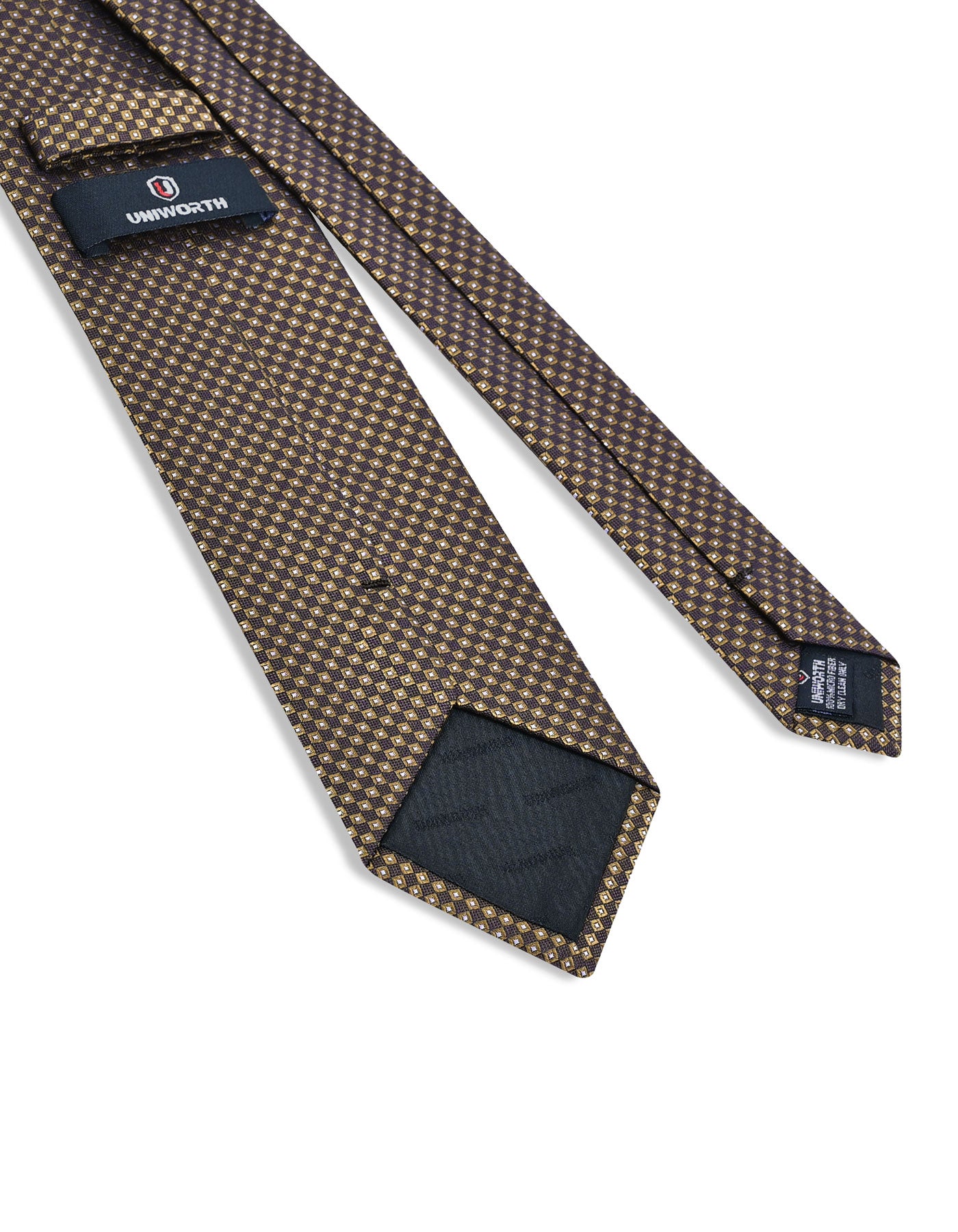 Brown Geometric Tie