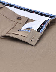 L Khaki Smart Fit Cotton Trouser FTC2549S-34