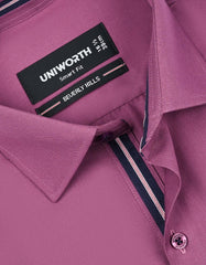 Plain Plum Tailored Smart Fit Shirt FS1622-1SF-15