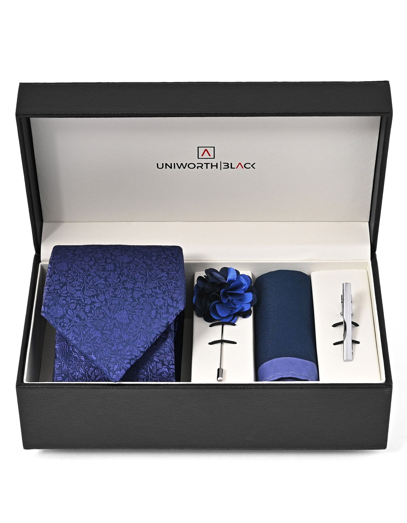 Navy Texture Men Accessories Box