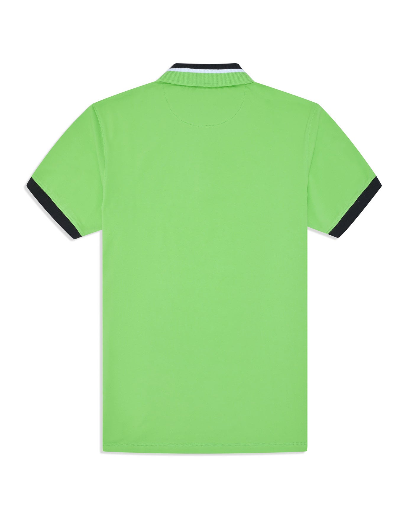 Light Green Pique Polo with Contrast Details