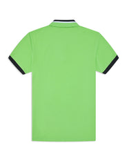 Light Green Pique Polo with Contrast Details