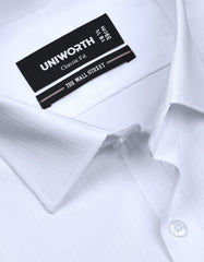 Self White Classic Fit Shirt FS20443RF-15