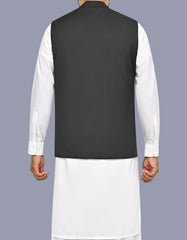 Black Plain Waist Coat WC2623S-40