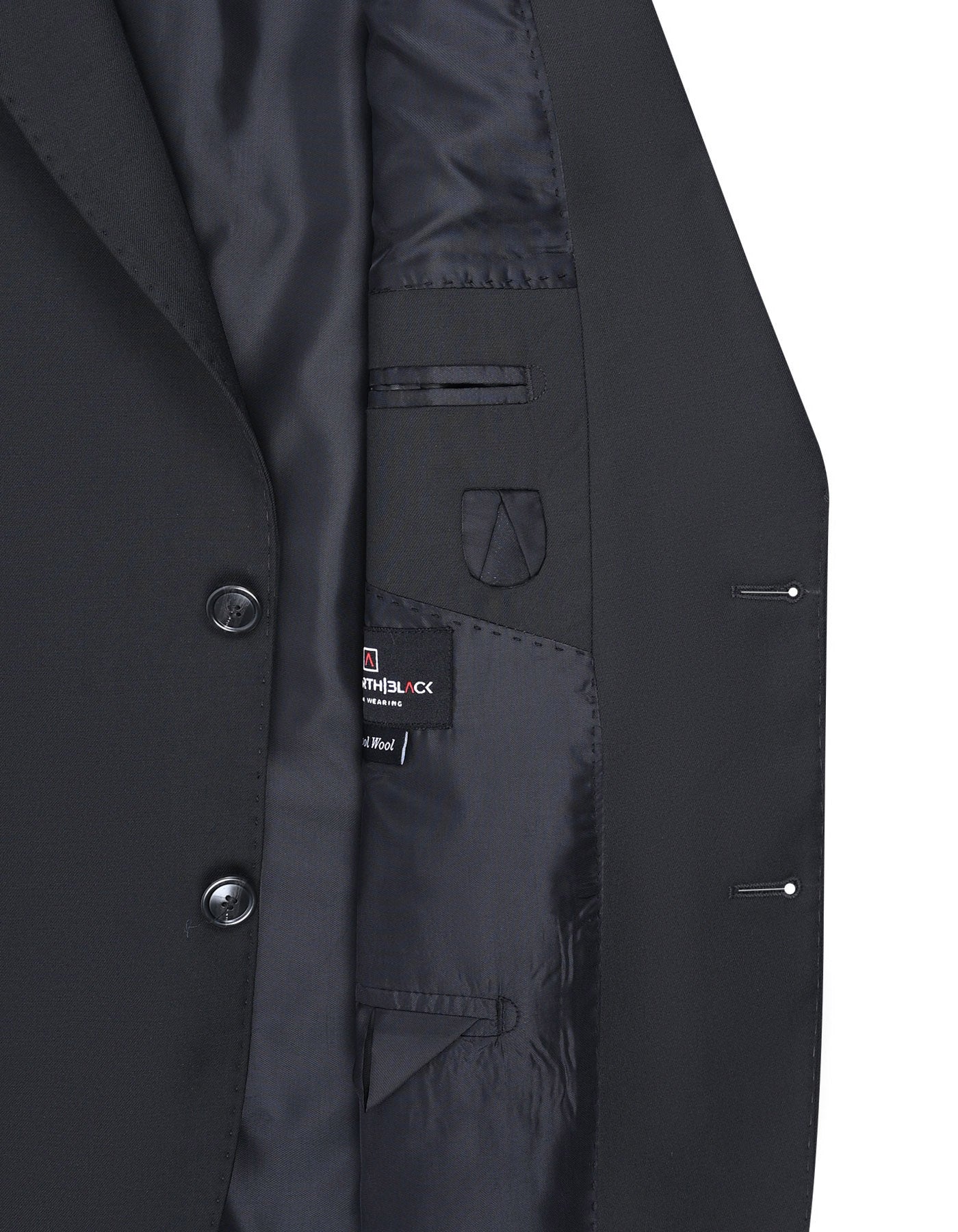 Black Plain Suit ST2612-2C-40