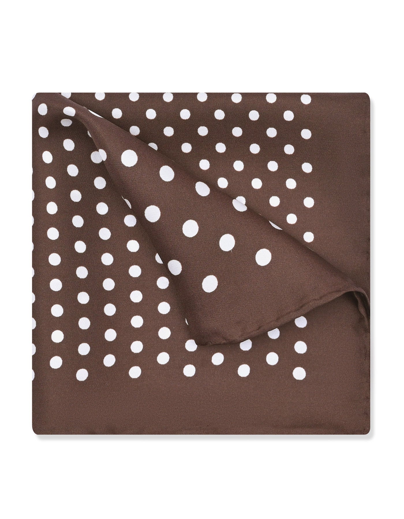 Brown Dotted Pocket Square