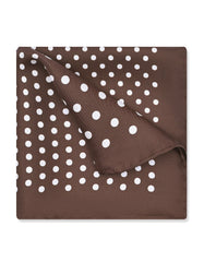 Brown Dotted Pocket Square