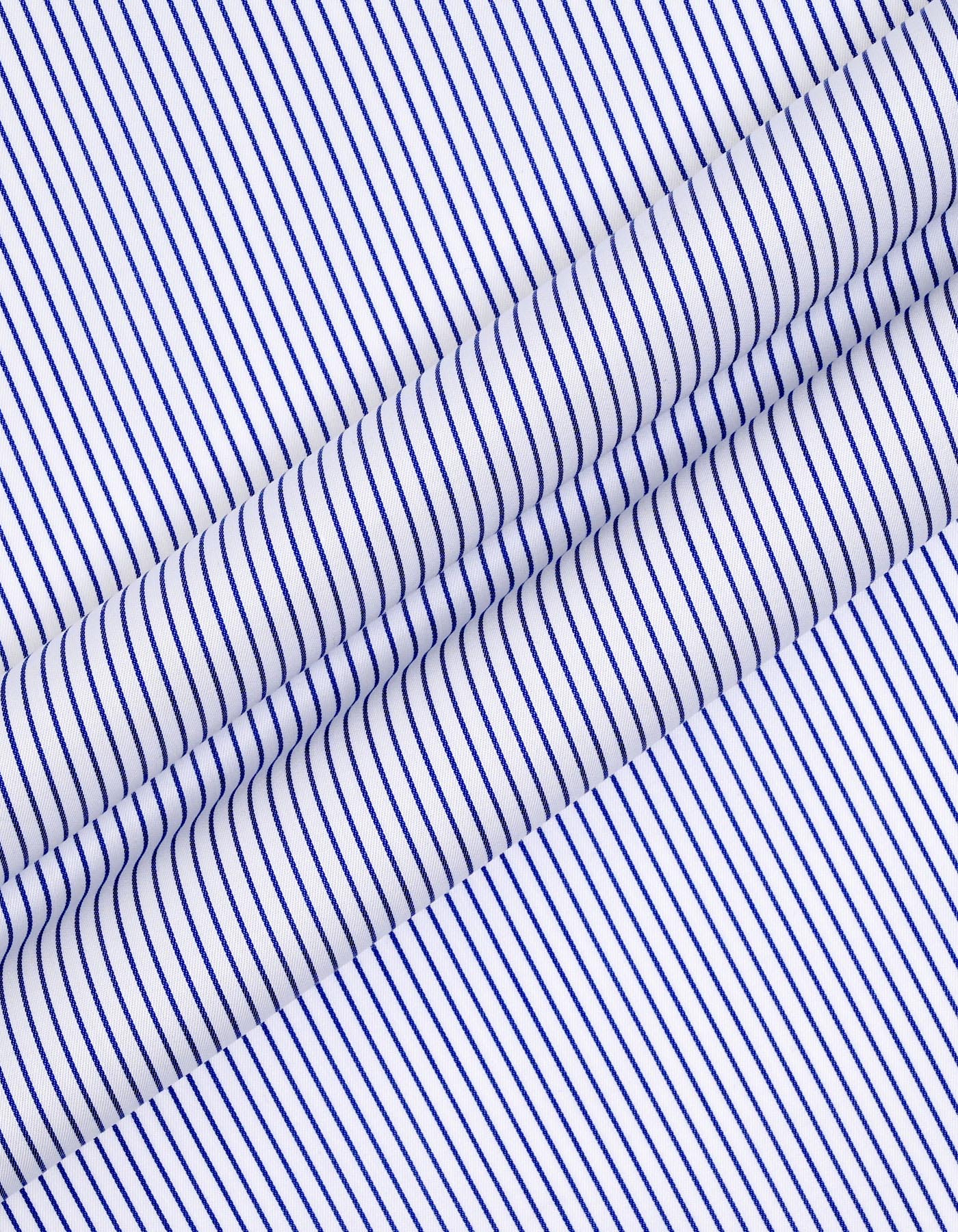 Stripe Royal Blue Classic Fit Shirt FS2934-1RF-16