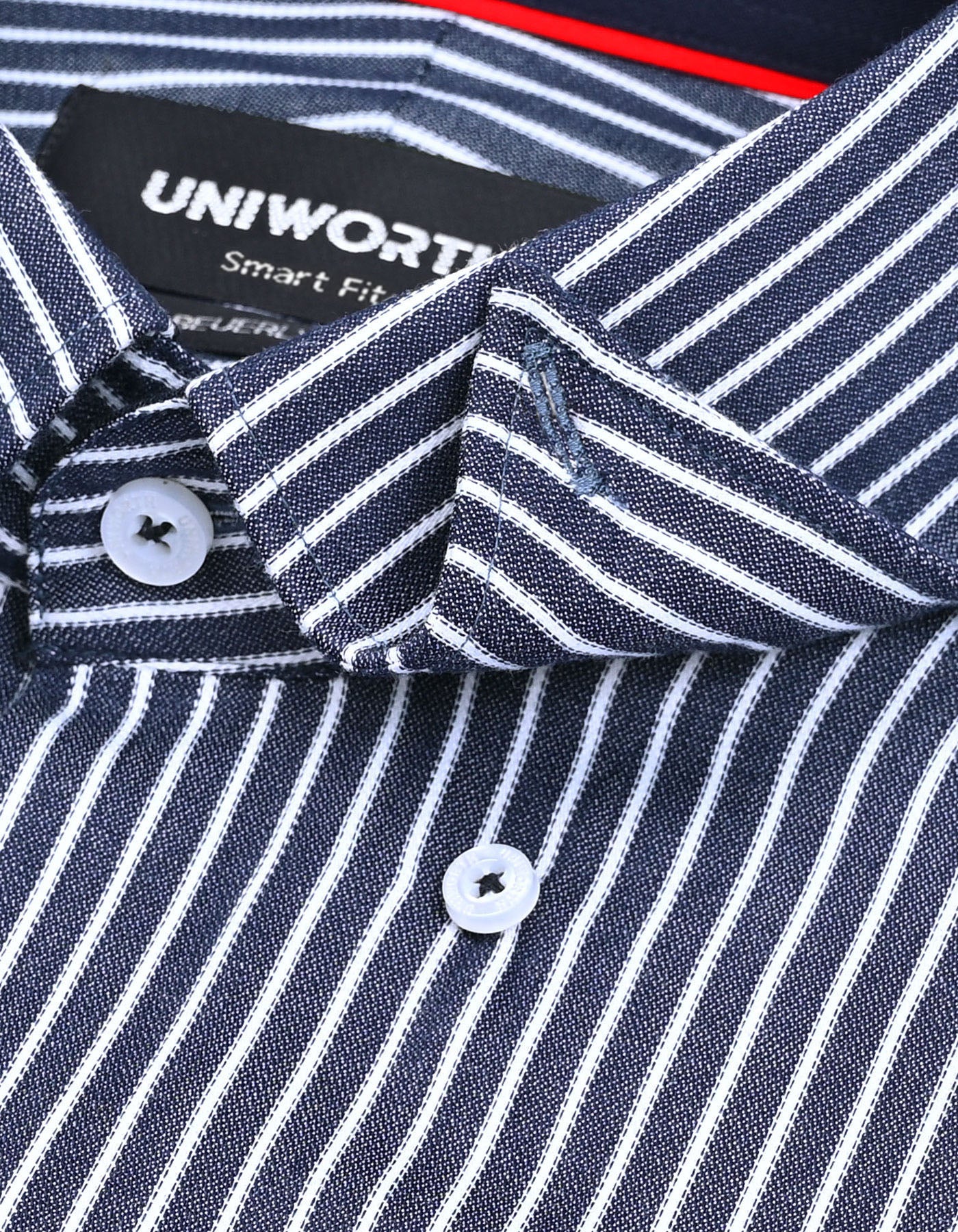 Stripe Navy Tailored Smart Fit Shirt FS2823SF-15.5