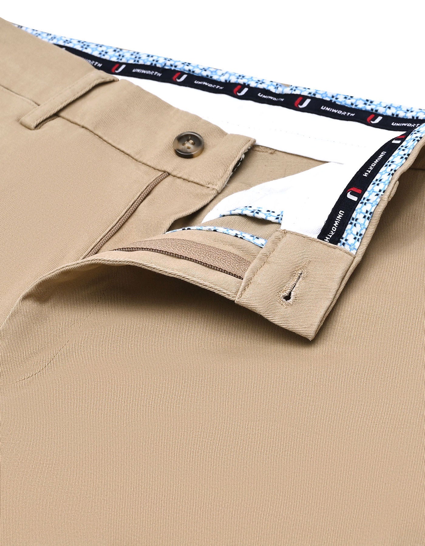 Khaki Classic Fit Cotton Trouser FTC2532C-34