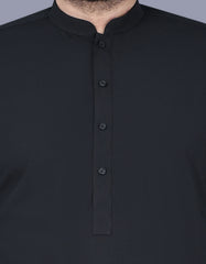 Black Plain Kameez Shalwar KS2516-1S-S