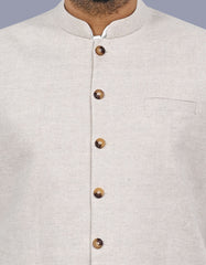 Beige Texture Waist Coat WC2603S-36
