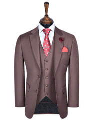 D Khaki Plain Suit ST2609-4C-34