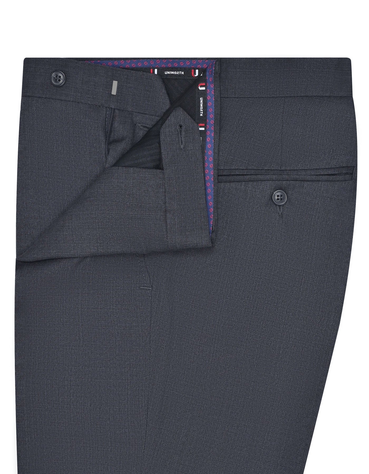 Charcoal Texture Formal Trouser Tailored Smart Fit FT512S-32