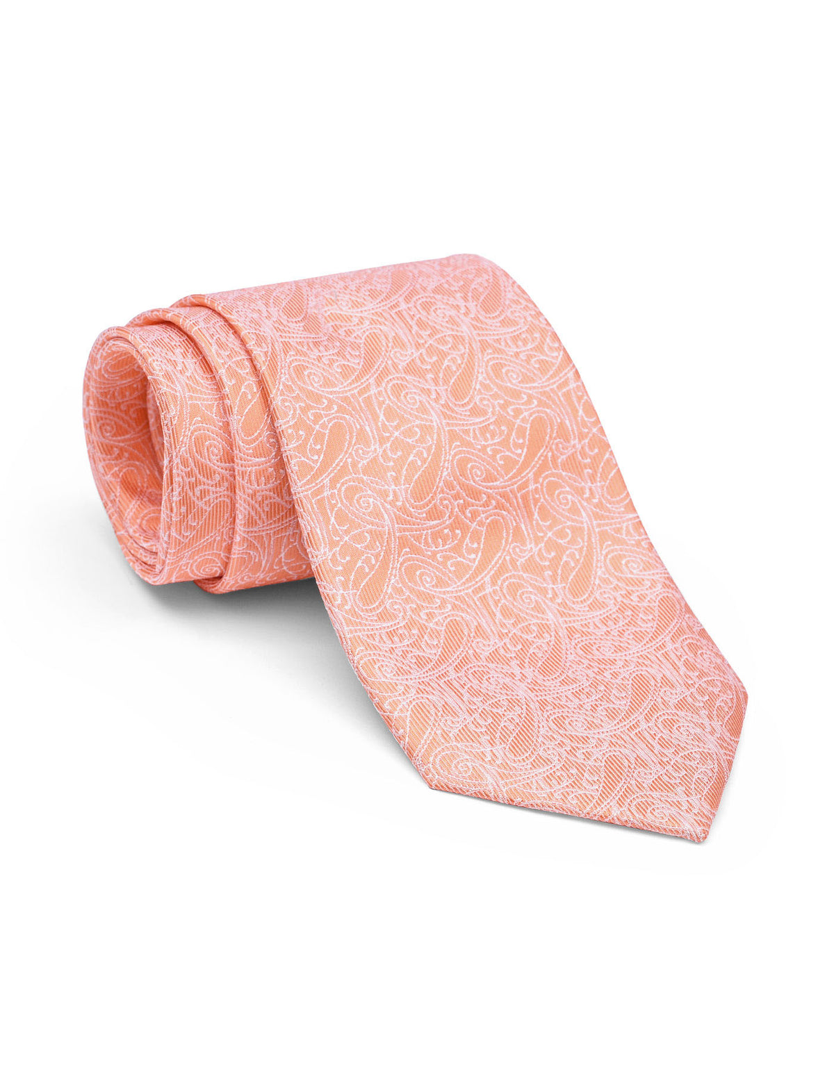 Orange Paisley Tie