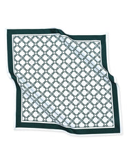 Cream Geometric Pocket Square