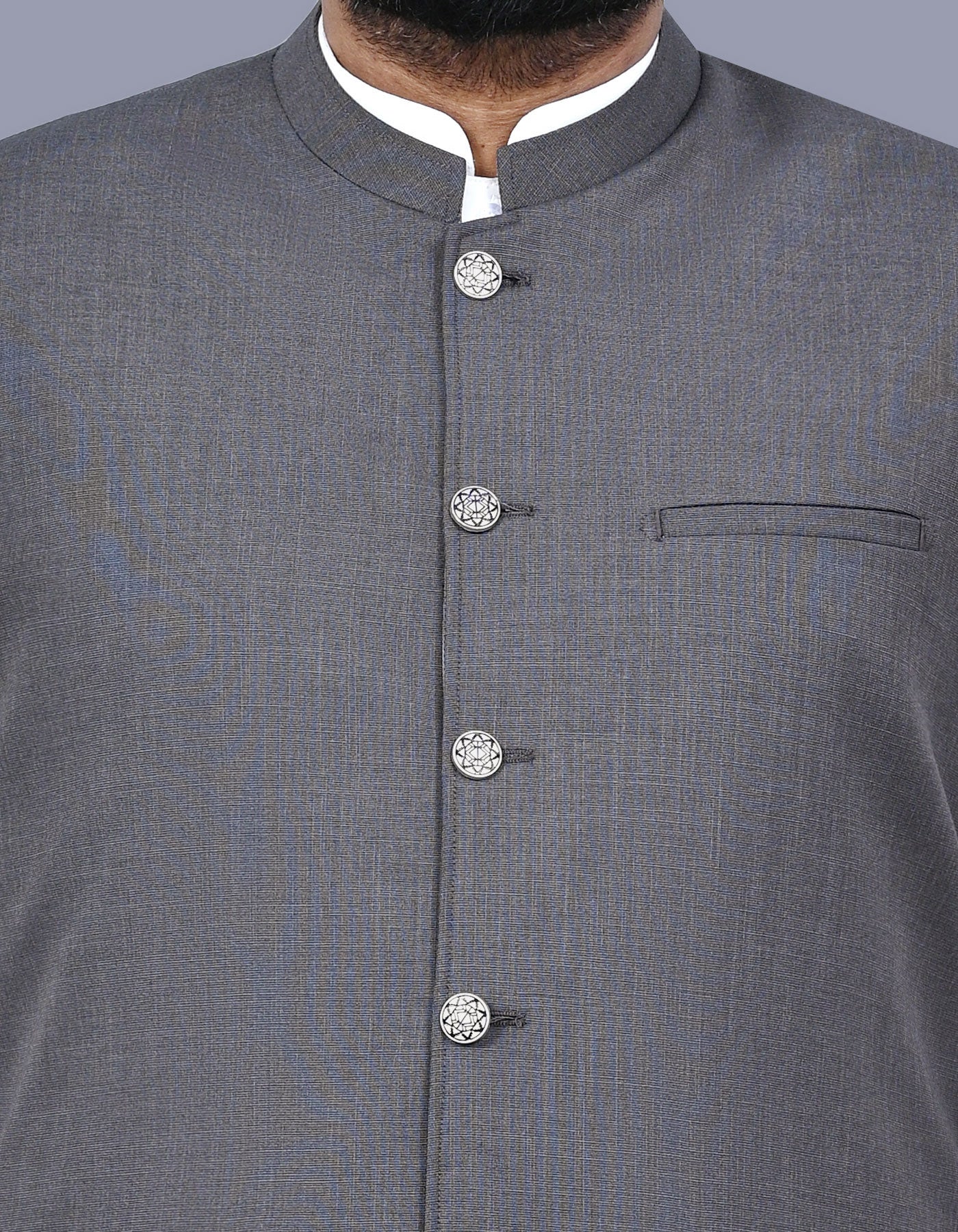 Charcoal Texture Waist Coat WC2516-3S-36