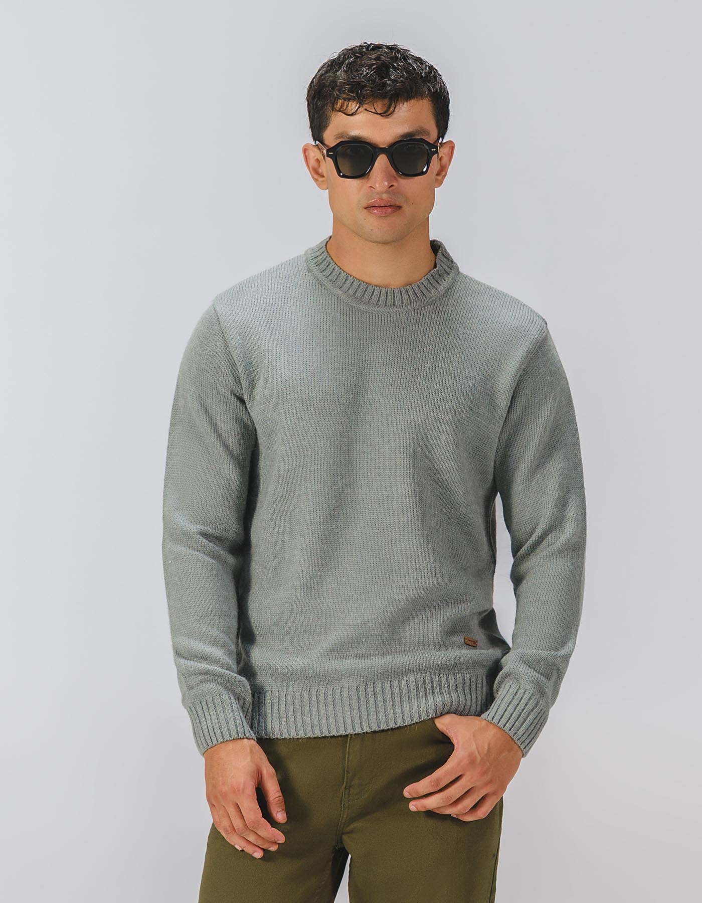 Grey Dotted Pull Over SFA2505-M