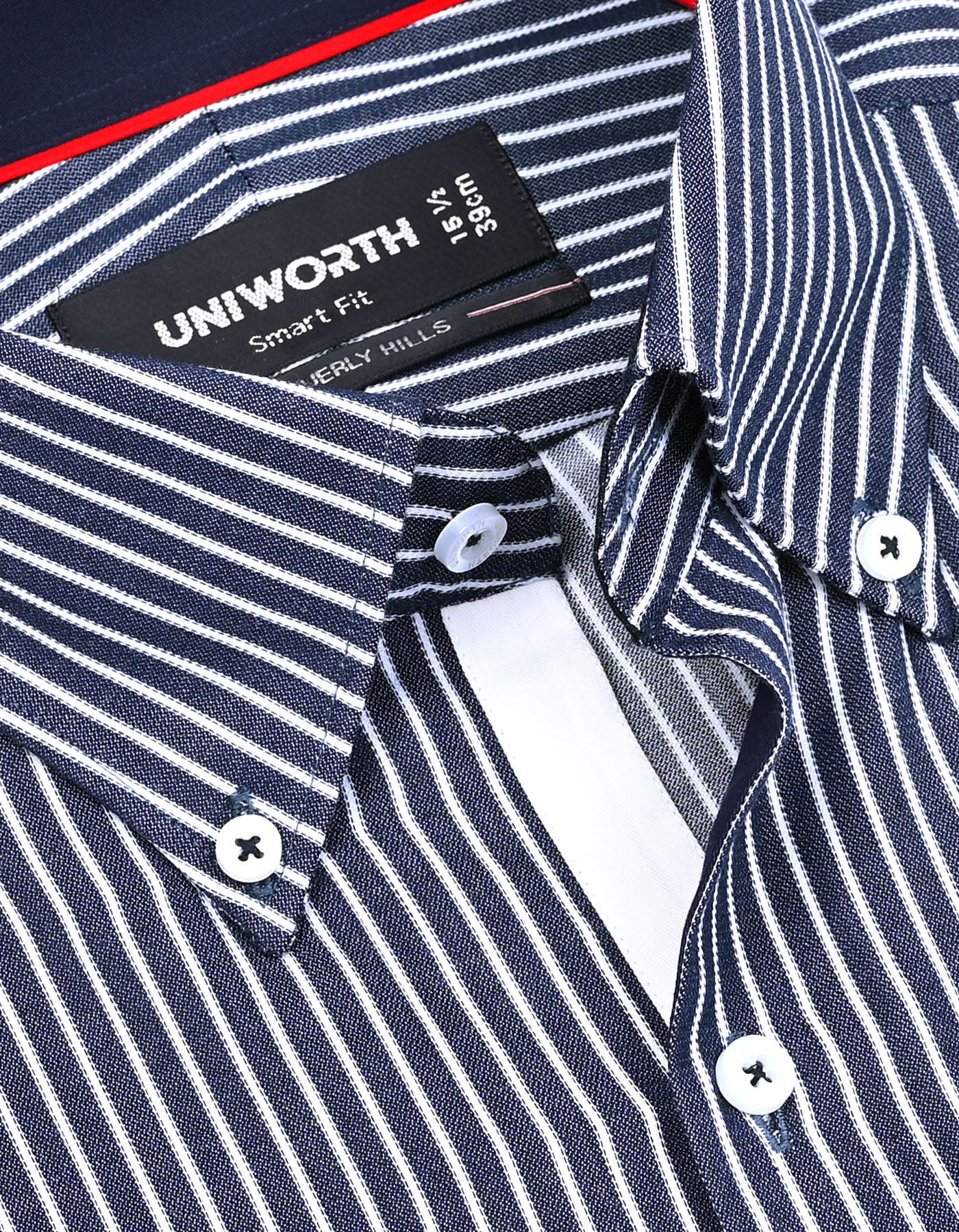 Stripe Navy Tailored Smart Fit Shirt FS2823SF-15