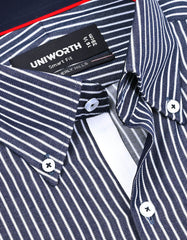 Stripe Navy Tailored Smart Fit Shirt FS2823SF-15