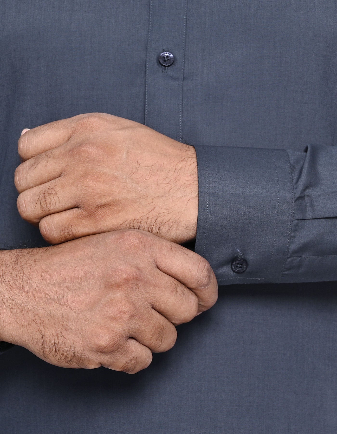 Grey Plain Kameez Shalwar KS2529R-M