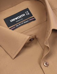 Plain Khaki Tailored Smart Fit Shirt FS1633-3SF-15