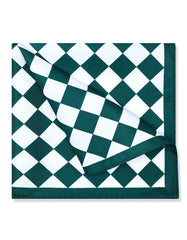 Green Geometric Pocket Square