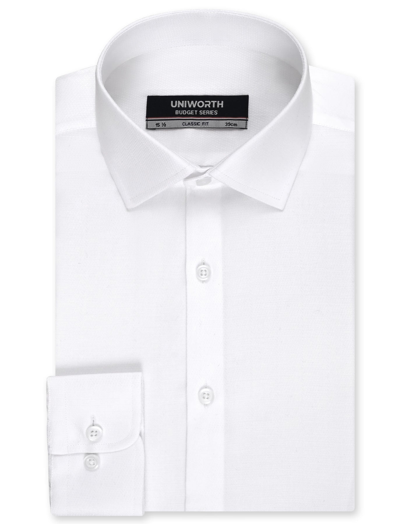 Self White Classic Fit Shirt FS1804-1RF-14.5