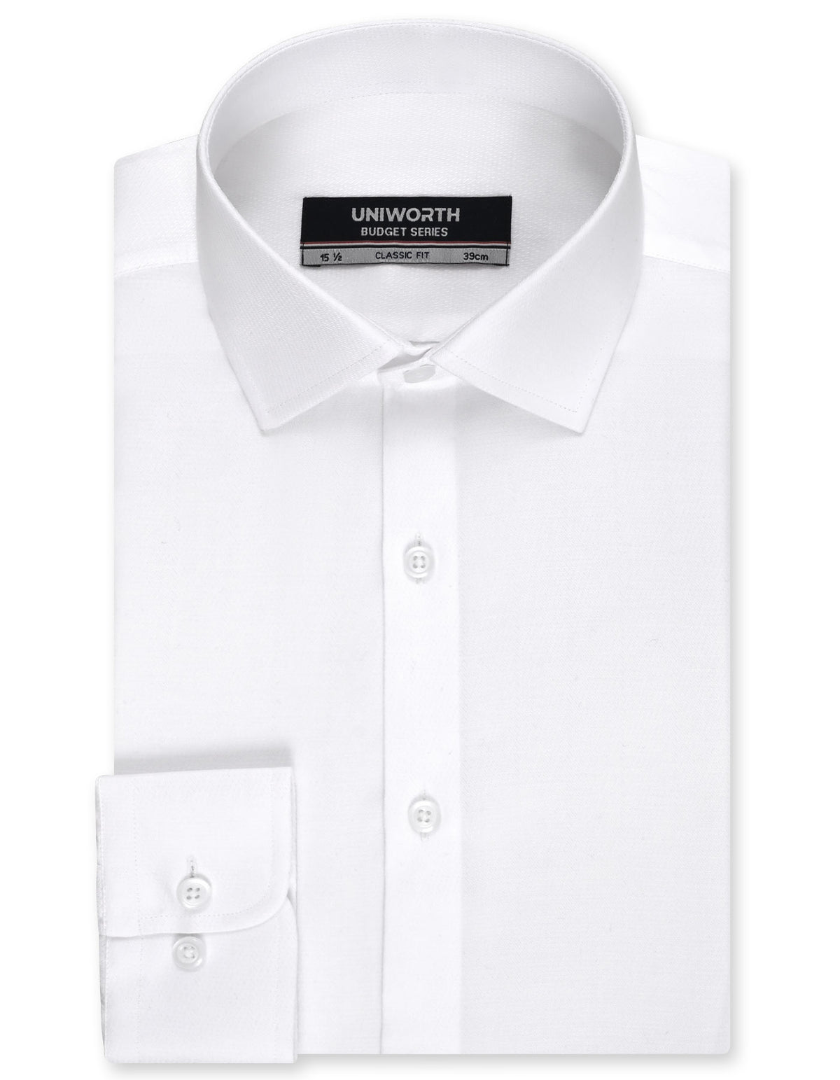 Self White Classic Fit Shirt FS1804-1RF-14.5
