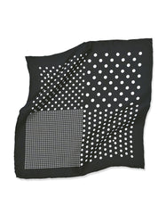 Black Dotted Pocket Square