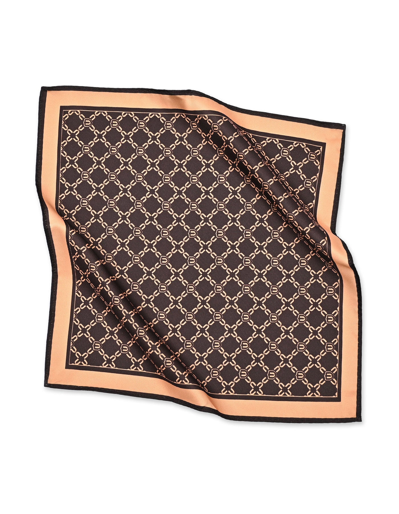 Chocolate Geometric Pocket Square