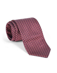 Maroon Geometric Tie