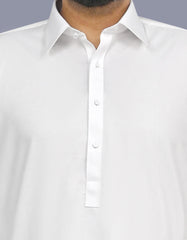 White Texture Kameez Shalwar KS26117S-S