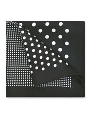 Black Dotted Pocket Square