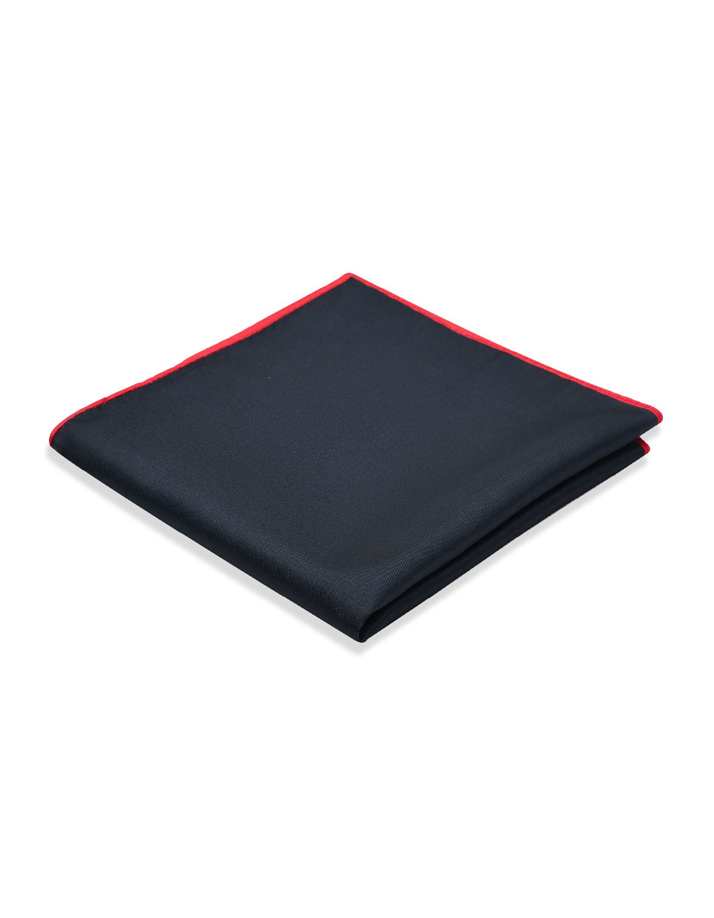 Black Plain Pocket Square