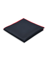 Black Plain Pocket Square