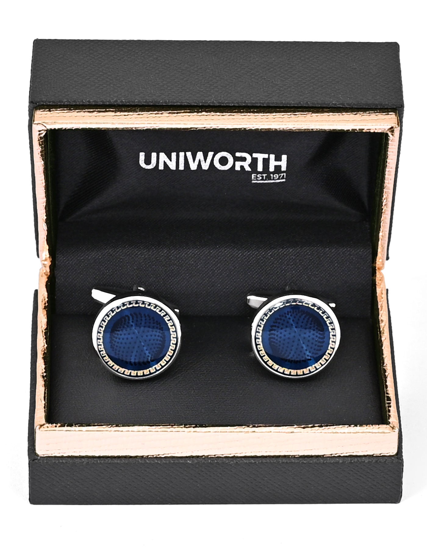 Blue Circle Cufflink