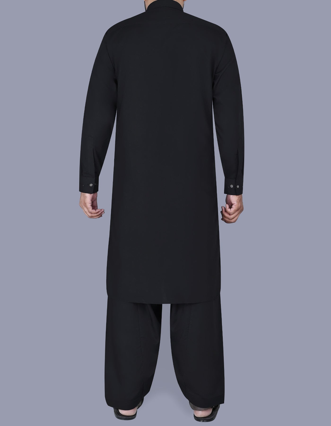 Black Plain Kameez Shalwar KS2530S-L