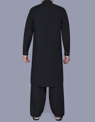 Black Plain Kameez Shalwar KS2530S-L