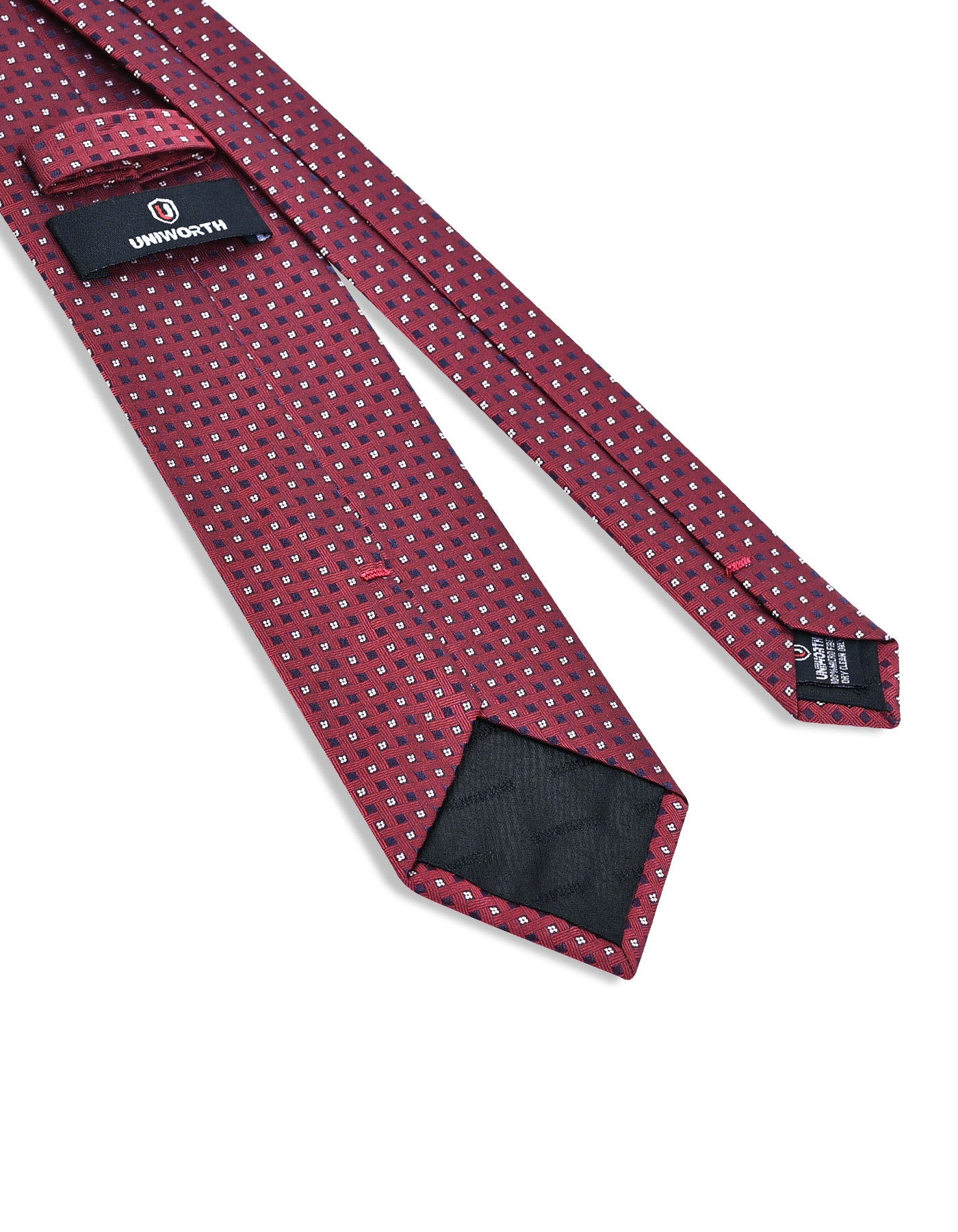 Maroon Geometric Tie
